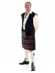 Black Stewart Kilt Outfit For Working Men