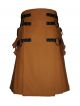 Interchangeable Brown Fashion Utility Kilt