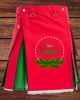 Unisex Christmas Theme Kilt | Santa Claus Kilt
