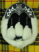 White And Black Rabbit Fur Sporran