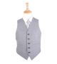 Arrochar wool light grey tweed vest