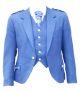 Argyle kilt jacket blue wool tweed and vest