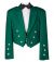 Prince charlie green waistcoat & jacket set