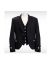 Argyll Black Wool Kilt Jacket For Wedding
