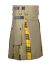 Khaki MacLeod Tartan Hybrid Utility Kilt for men Of Lewis