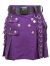 Men's Purple Fashion Utility Kilt