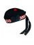Red White Diced Glengarry Hat  with Red Pompom
