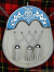 Cowhide Dress Sporran With  Blue Cantle